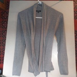Premise Women Open Front Cardigan Size S Gray